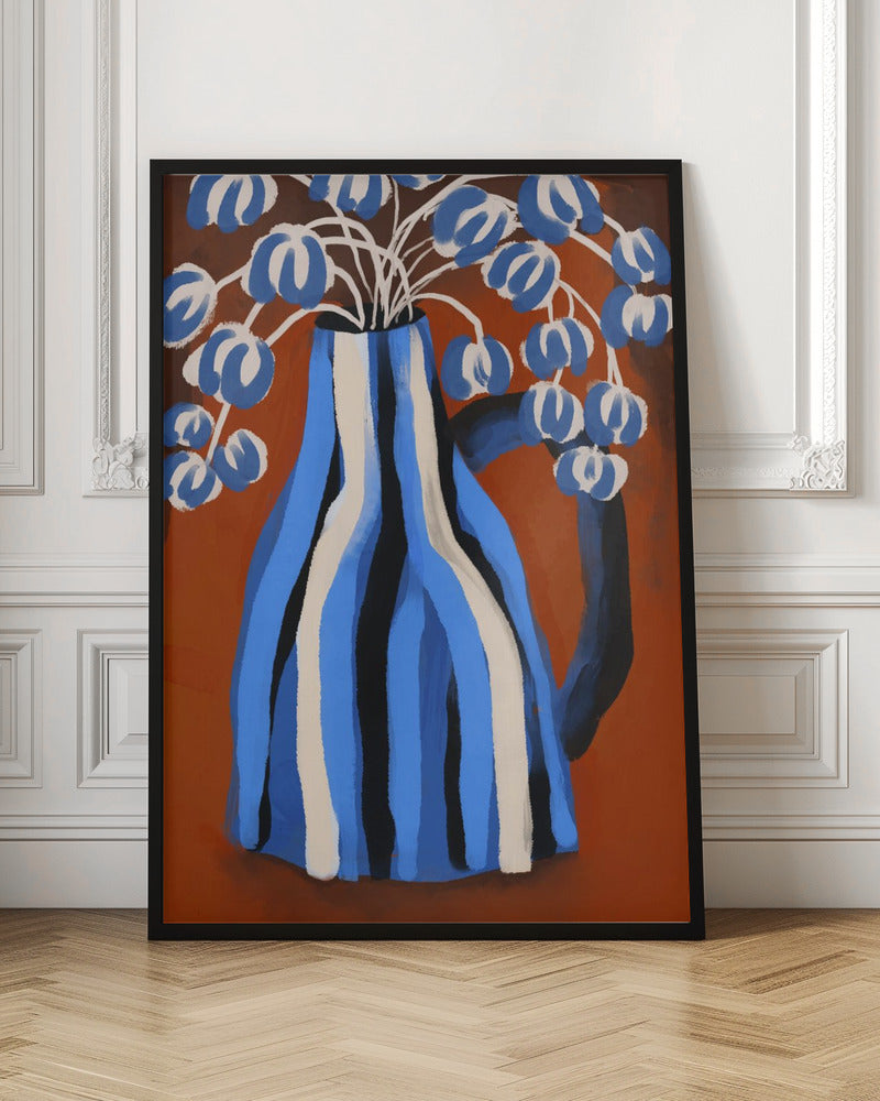 Striped Vase Poster och Canvastavla