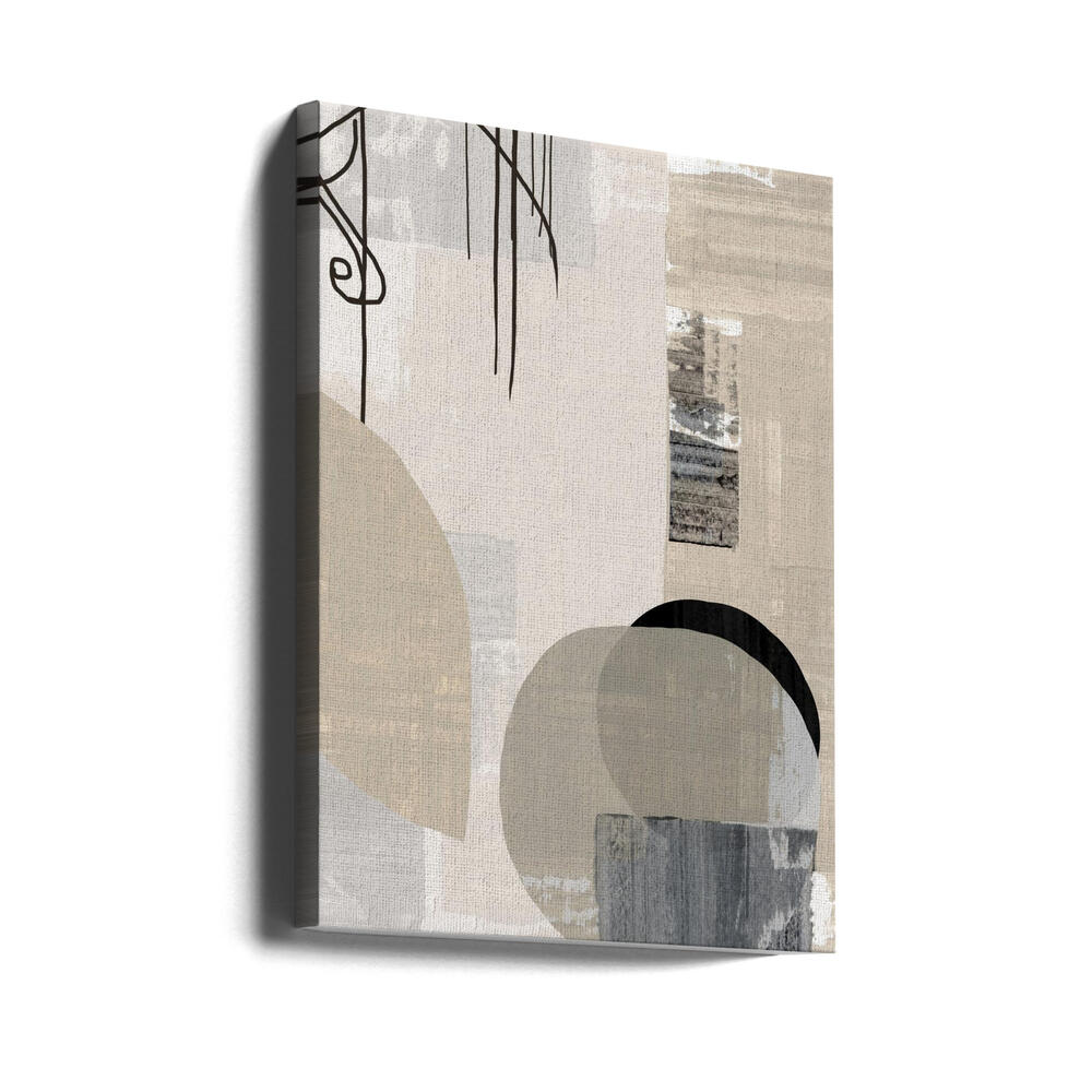 Monochrome Fluidity Poster och Canvastavla