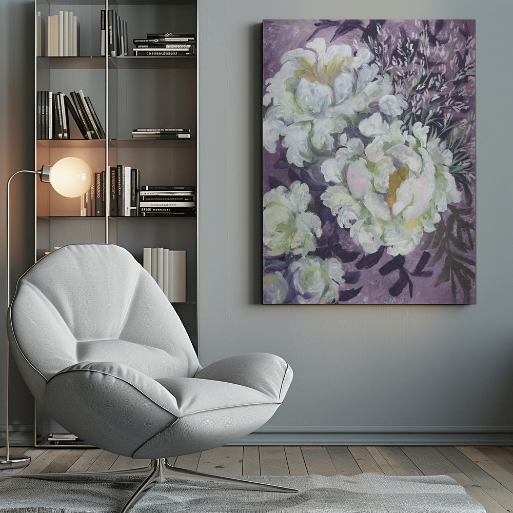 Eliany painterly bouquet Poster och Canvastavla