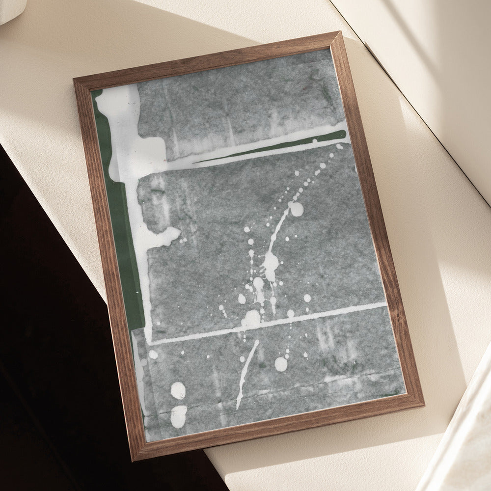 Tension fields 2 Abstract painting 18 green Poster och Canvastavla