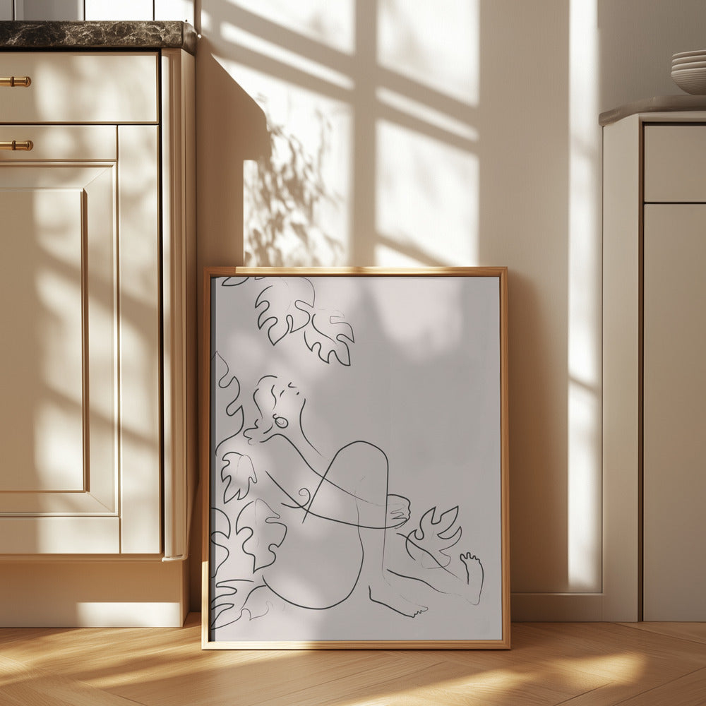 Embrace Nature Beige Poster och Canvastavla