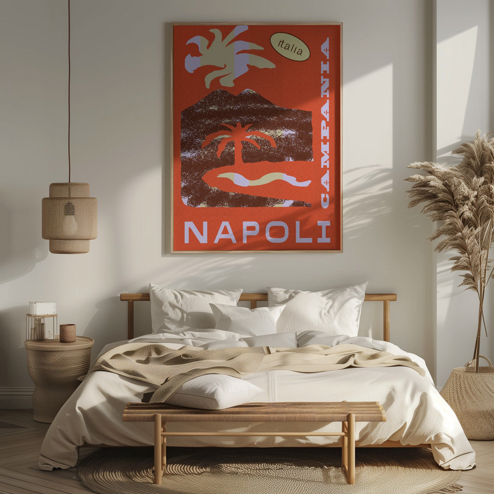 Napoli Campanha Poster och Canvastavla