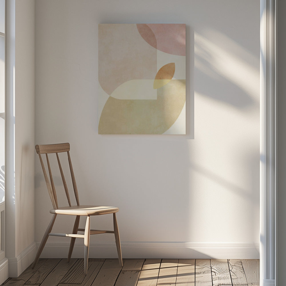 Aqua Shapes1 Kopie Poster och Canvastavla