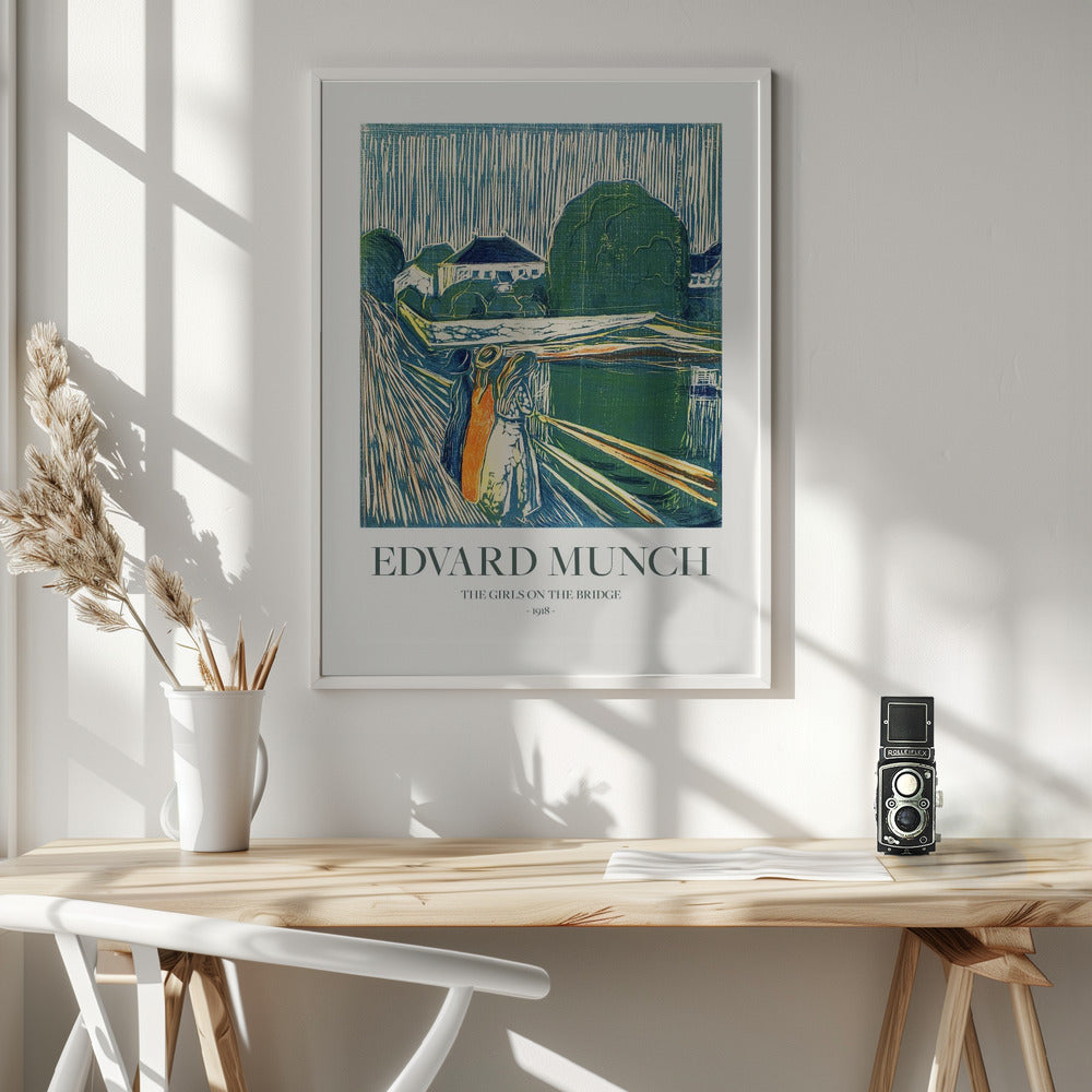 The Girls On The Bridge Poster och Canvastavla