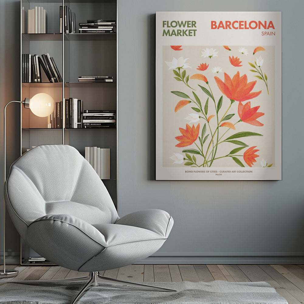 Barcelona Poster och Canvastavla