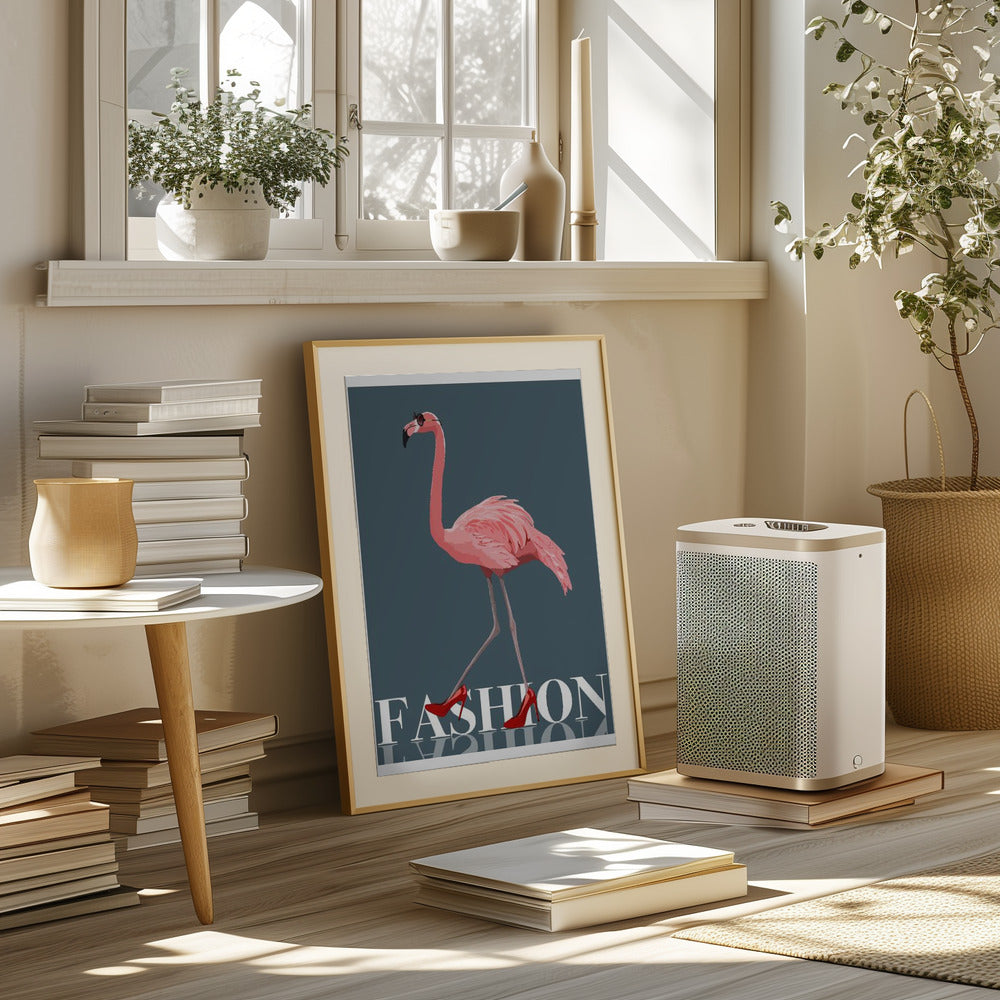 Fashion Flamingo Poster och Canvastavla