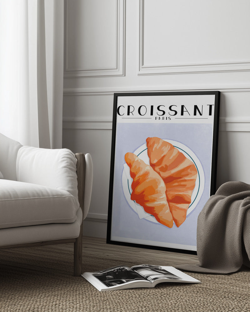 Croissant - Paris Poster och Canvastavla