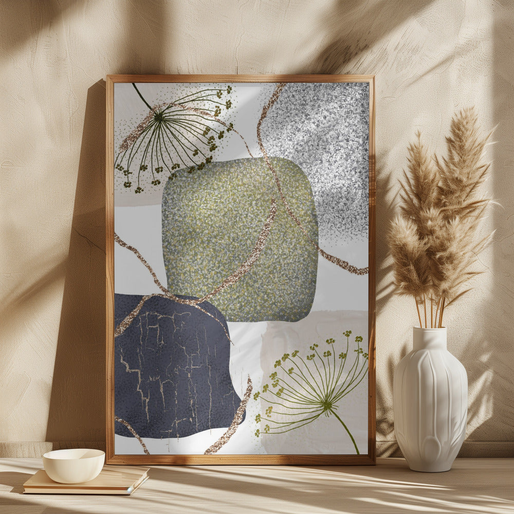 Green-Grey-2 Poster och Canvastavla