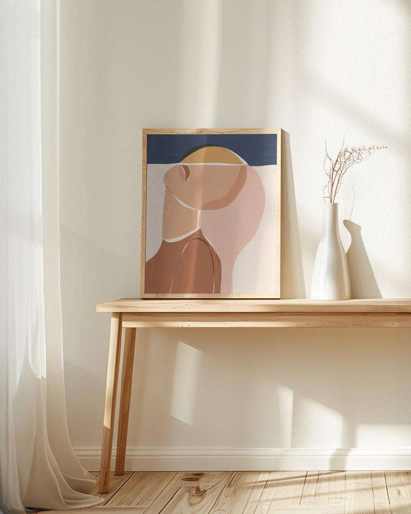 Half Face Half Sun Poster och Canvastavla