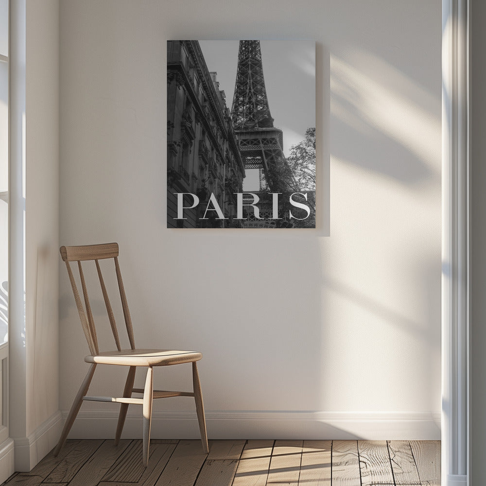Paris Text 1 Poster och Canvastavla