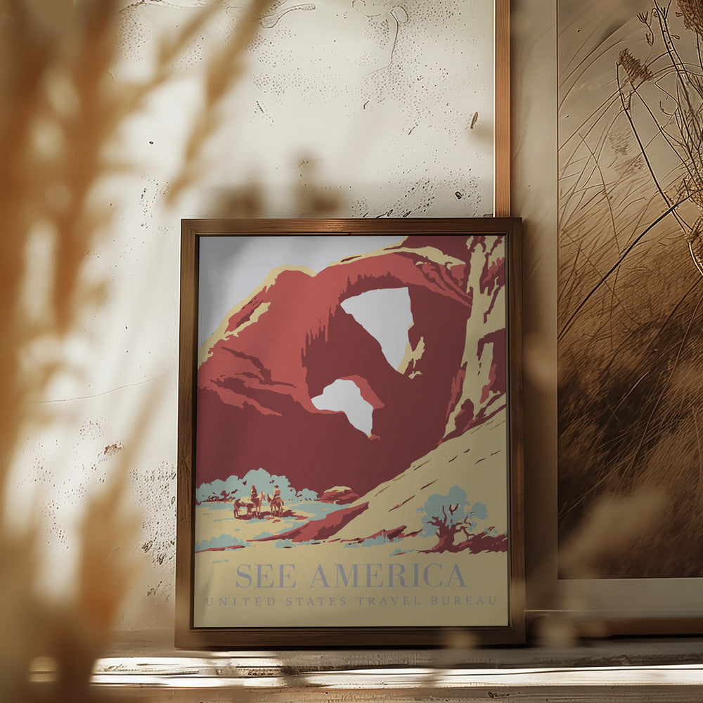 See America Poster Poster och Canvastavla