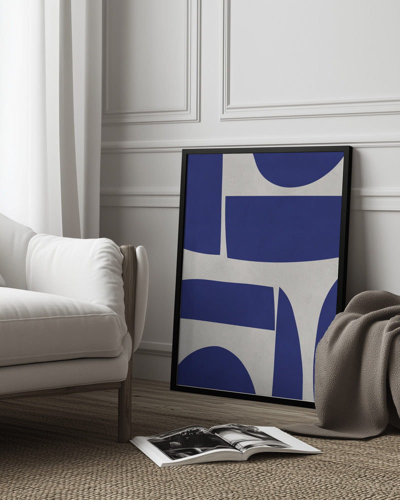 Curved shapes 1 Poster och Canvastavla