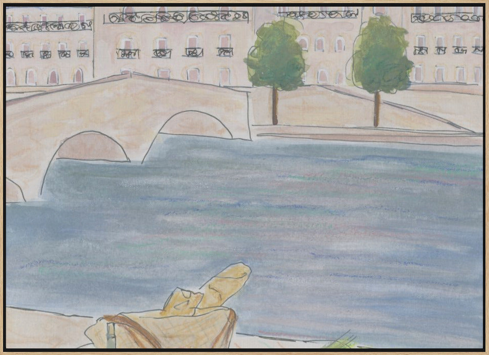 Picnic At the Seine 70x100 Poster och Canvastavla