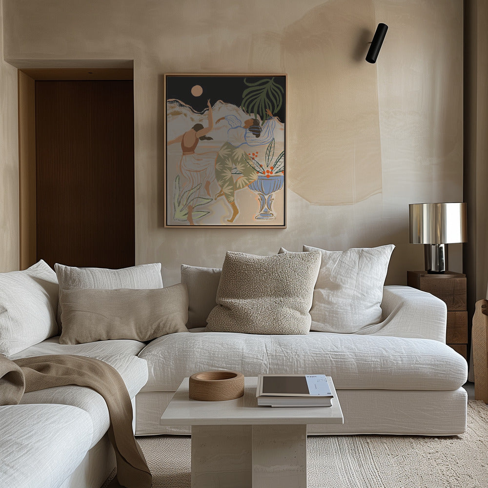 Moonlightdance Poster och Canvastavla