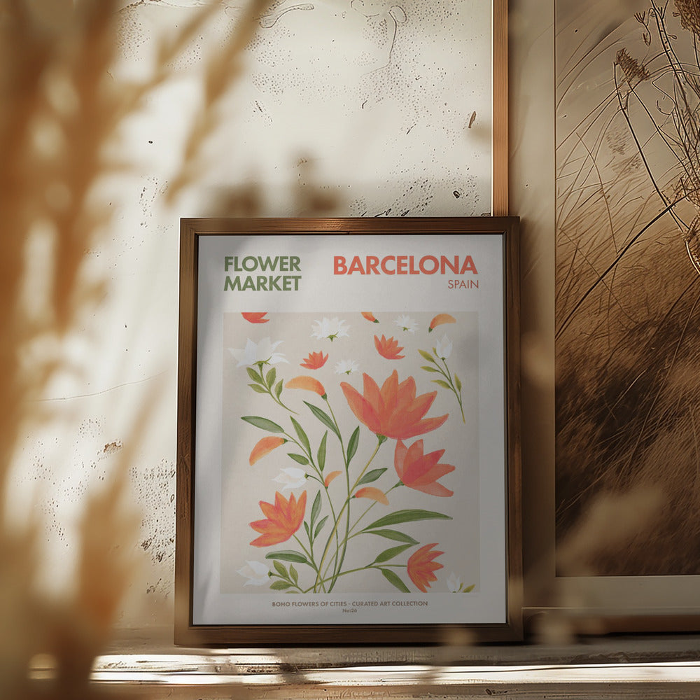 Barcelona Poster och Canvastavla