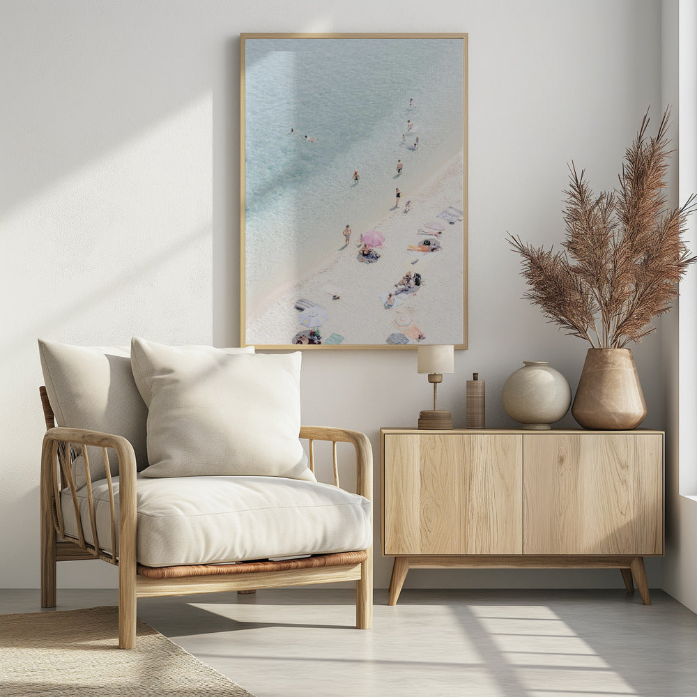 Aerial beach view 2 Poster och Canvastavla