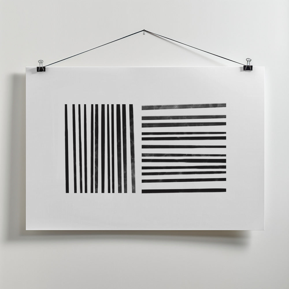 Calming Lines No 1 Poster och Canvastavla