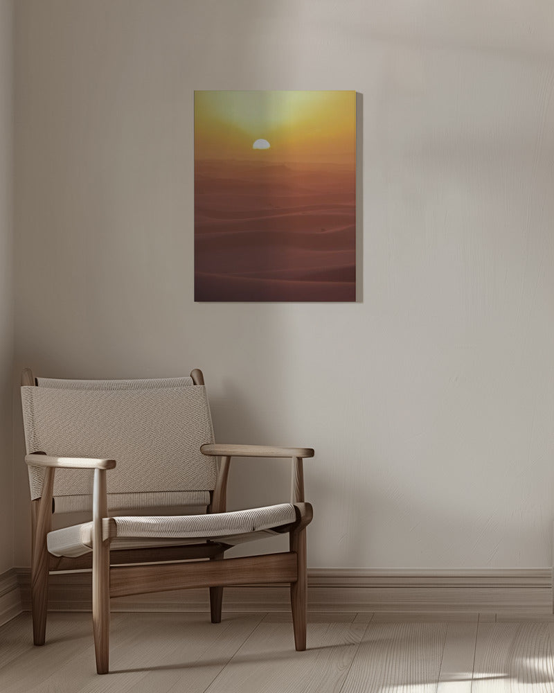 Sunset over Dunes Poster och Canvastavla