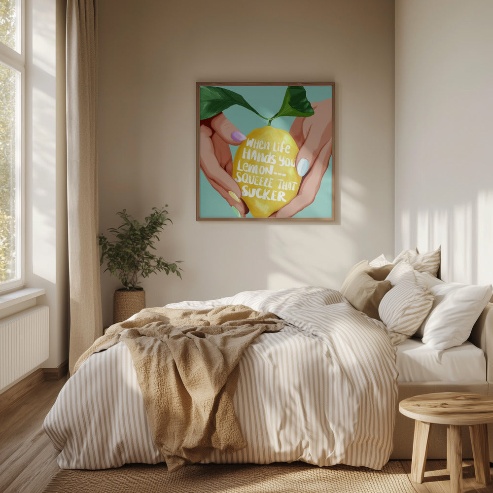 Squeeze That Lemon Poster och Canvastavla