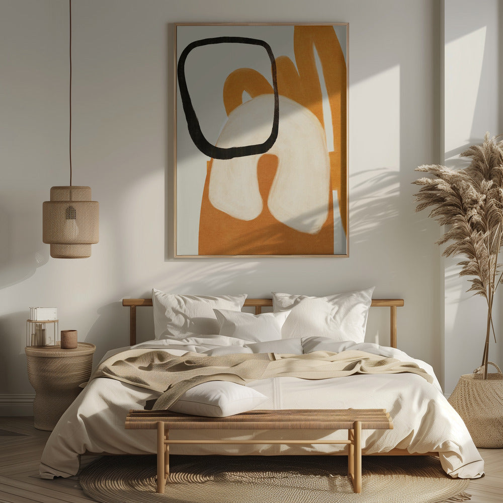 Painted Lines Desatur2 Kopie Poster och Canvastavla