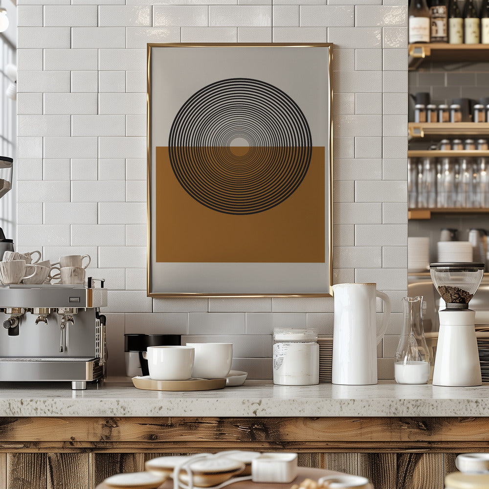 Retro Landscape Poster och Canvastavla