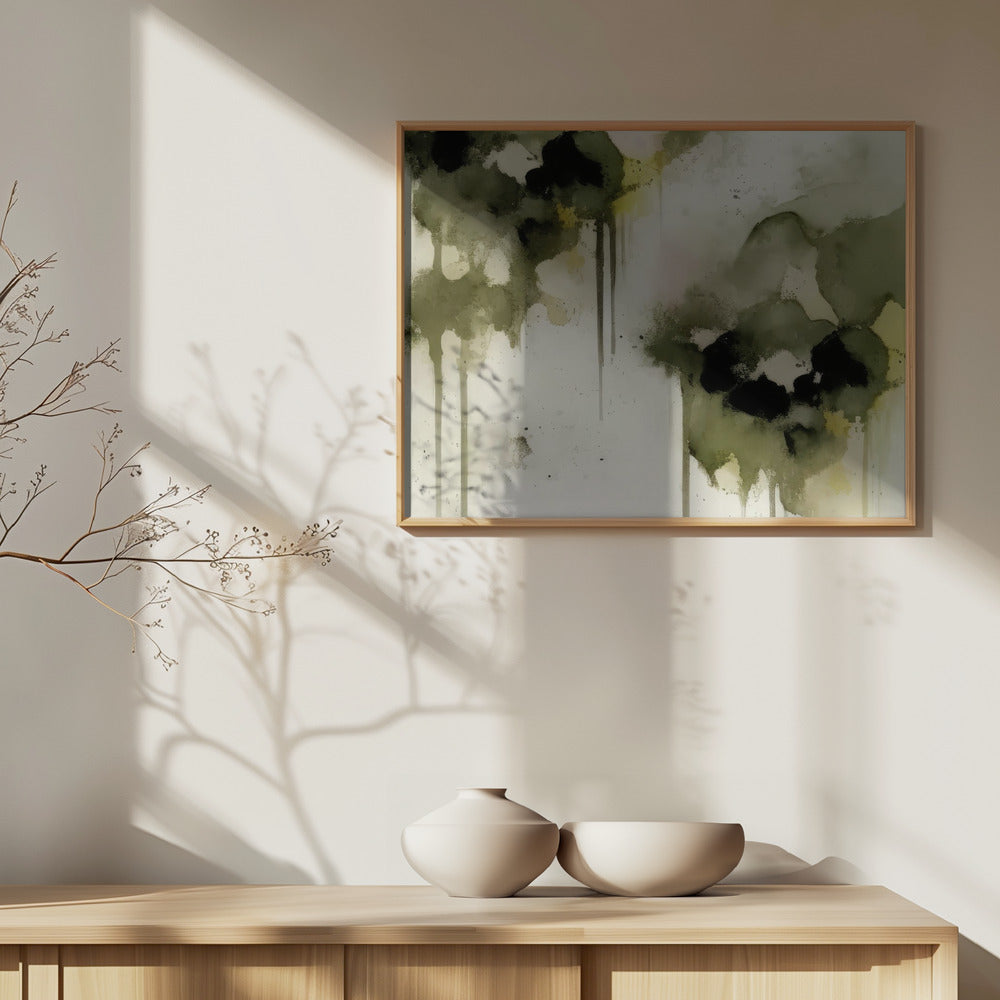 Greenpansies Poster och Canvastavla