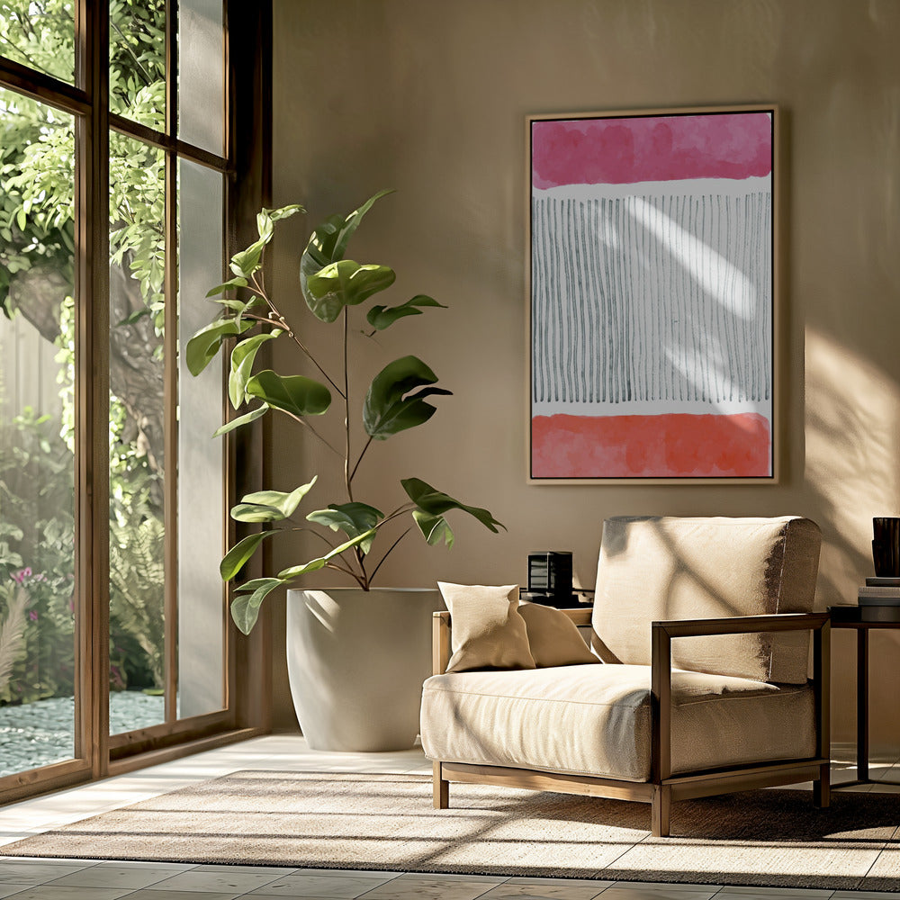 Watercolor Lines Series #4 Poster och Canvastavla