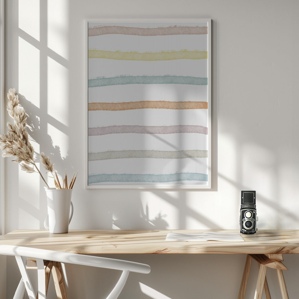 Colorful Lines Poster och Canvastavla