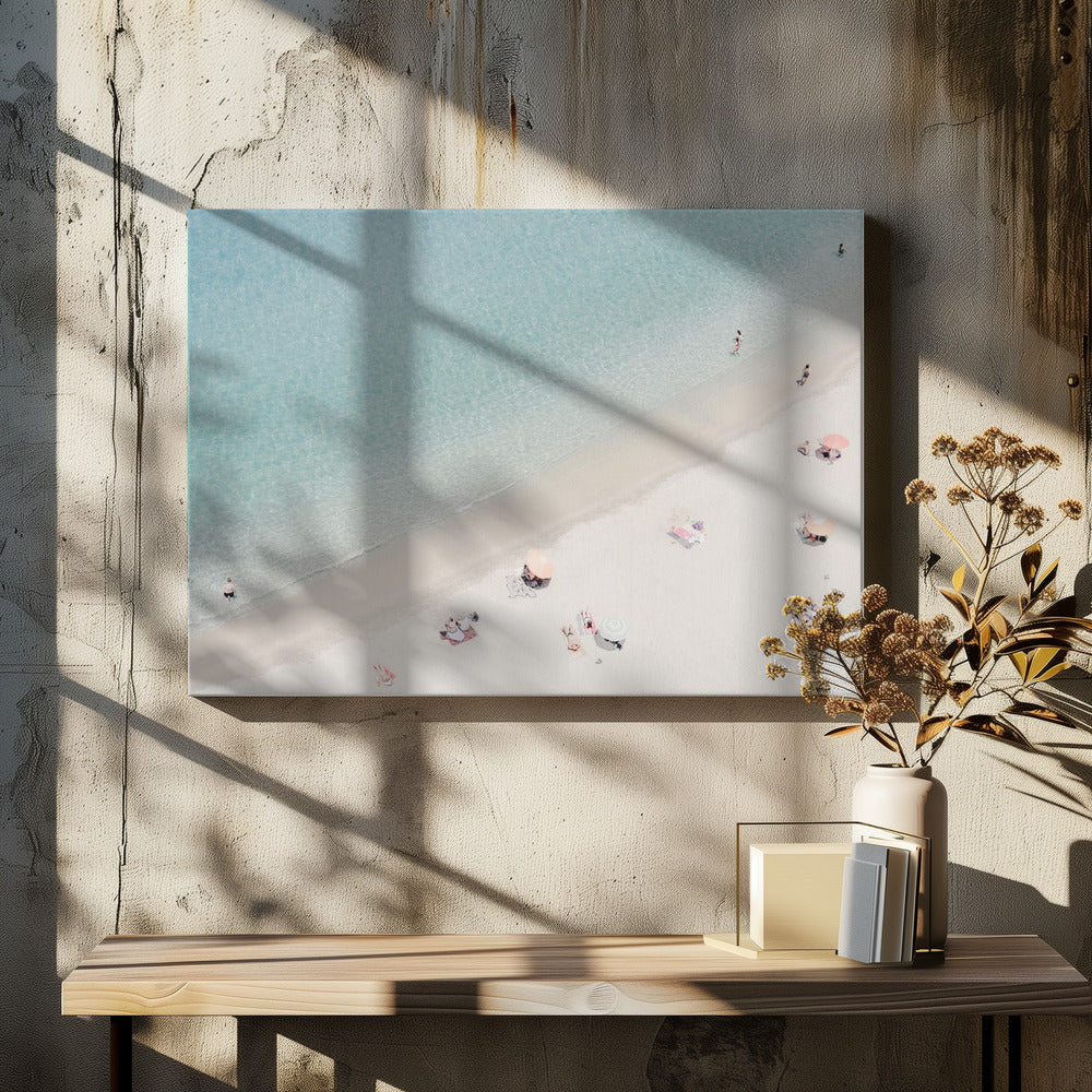 Aerial beach view Poster och Canvastavla