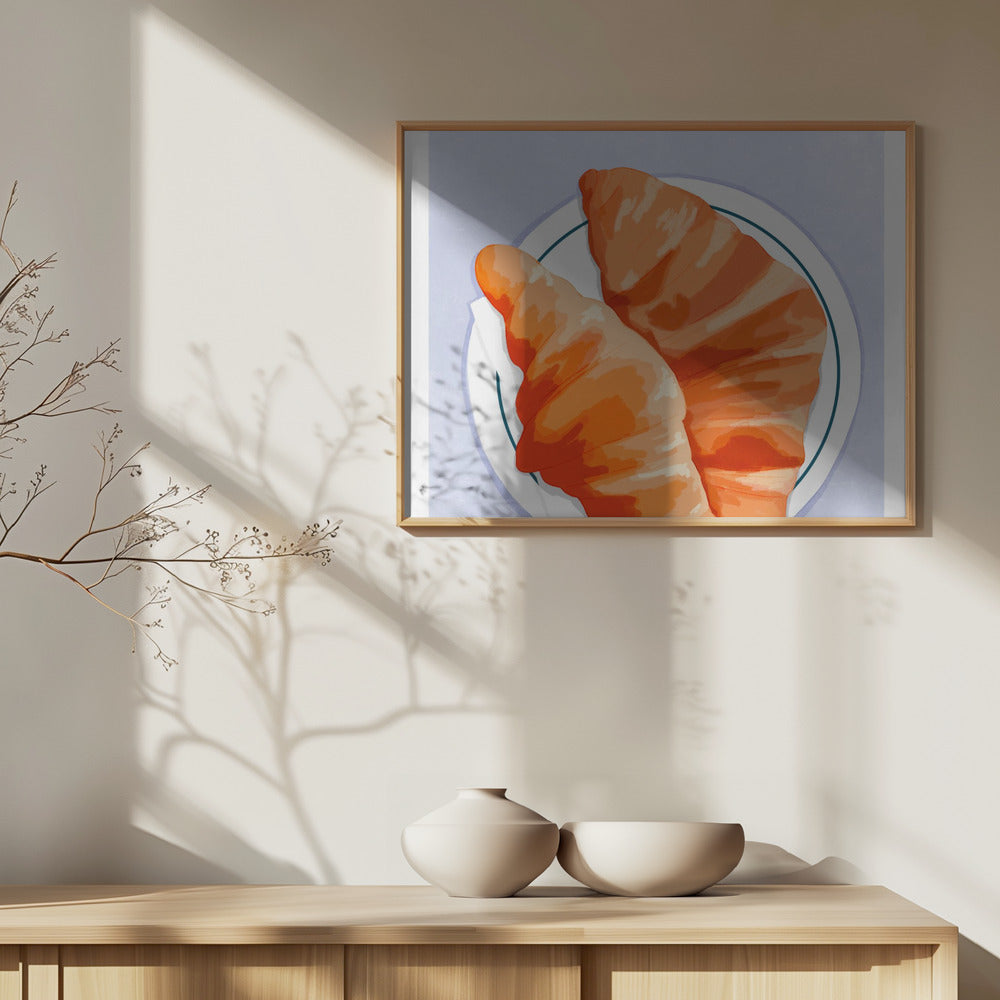 Croissant - Paris Poster och Canvastavla