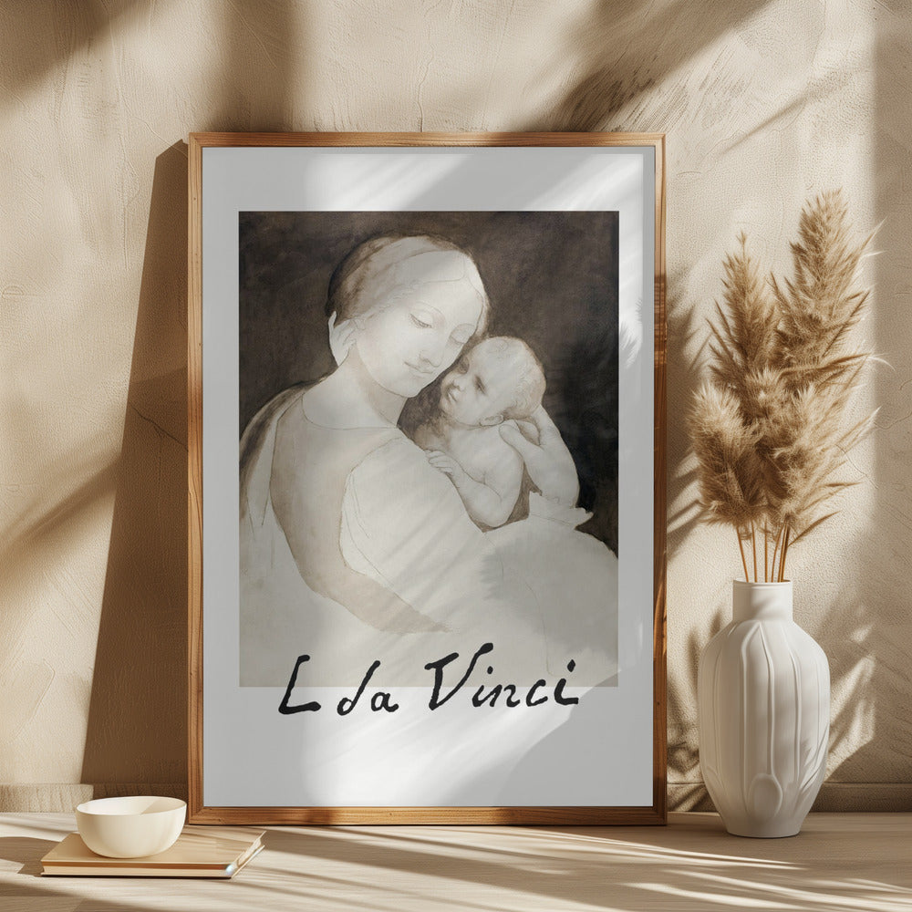 Madonna and Child Poster och Canvastavla