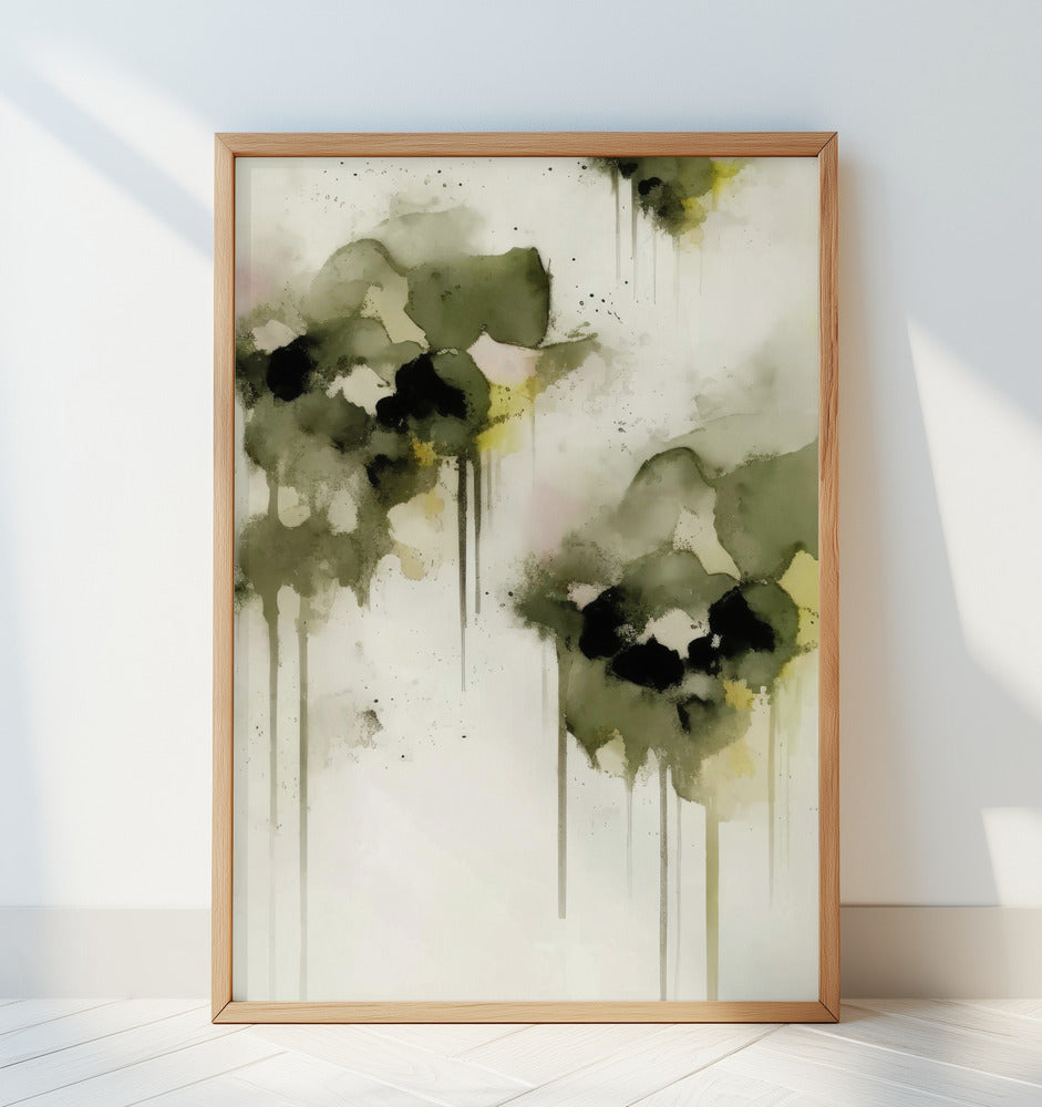 Greenpansies Poster och Canvastavla