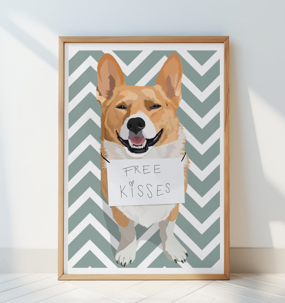 Free Kisses Poster och Canvastavla