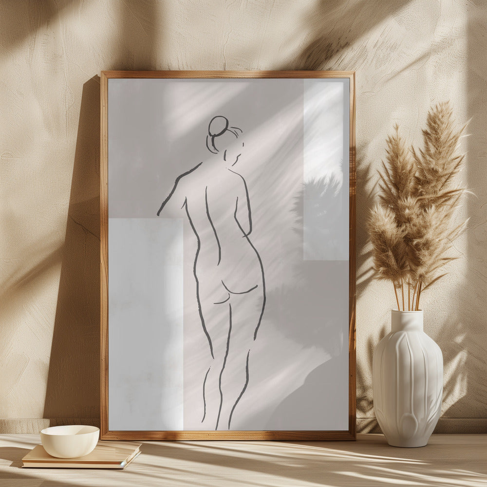 Woman in Studio Poster och Canvastavla