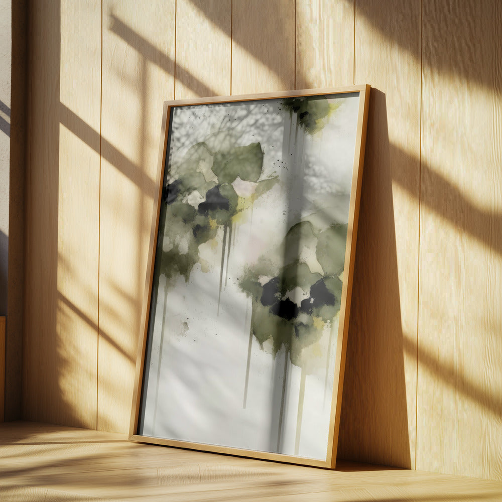 Greenpansies Poster och Canvastavla