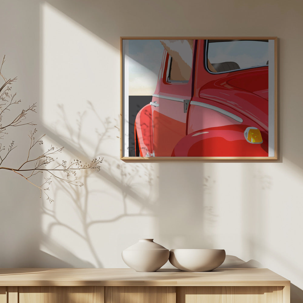 Zoom Dog Poster och Canvastavla