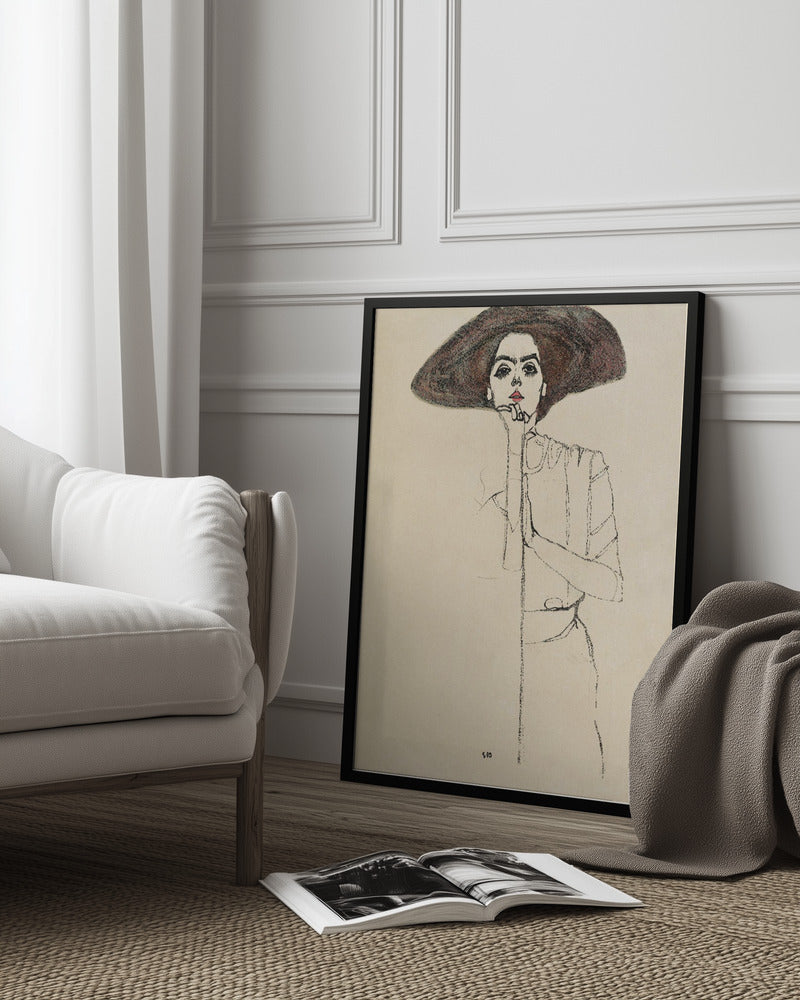 Portrait of a Woman 1910 Poster och Canvastavla