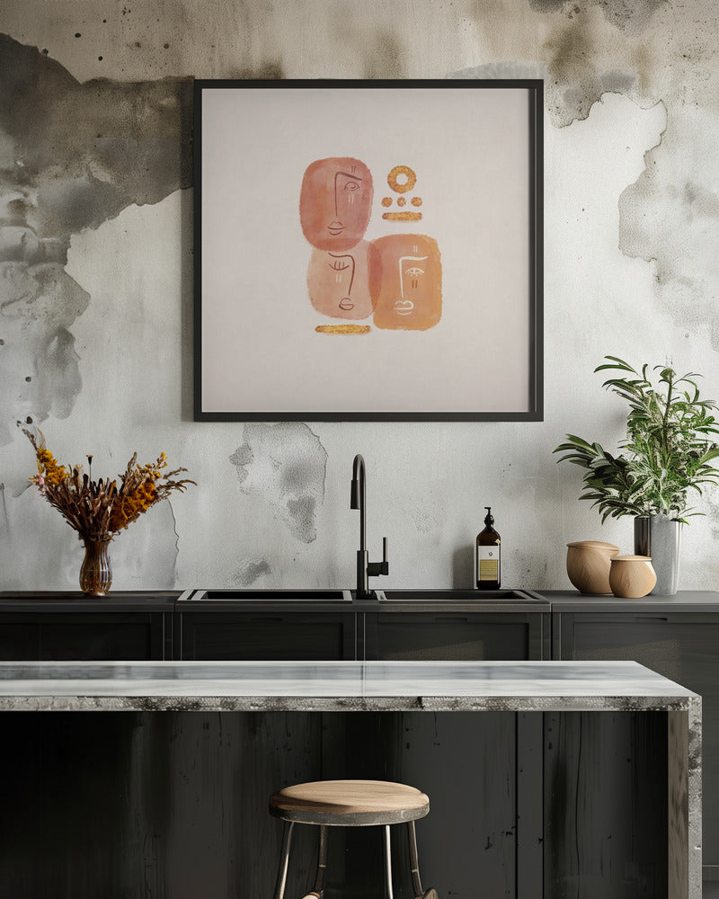 3heads 2 Poster och Canvastavla