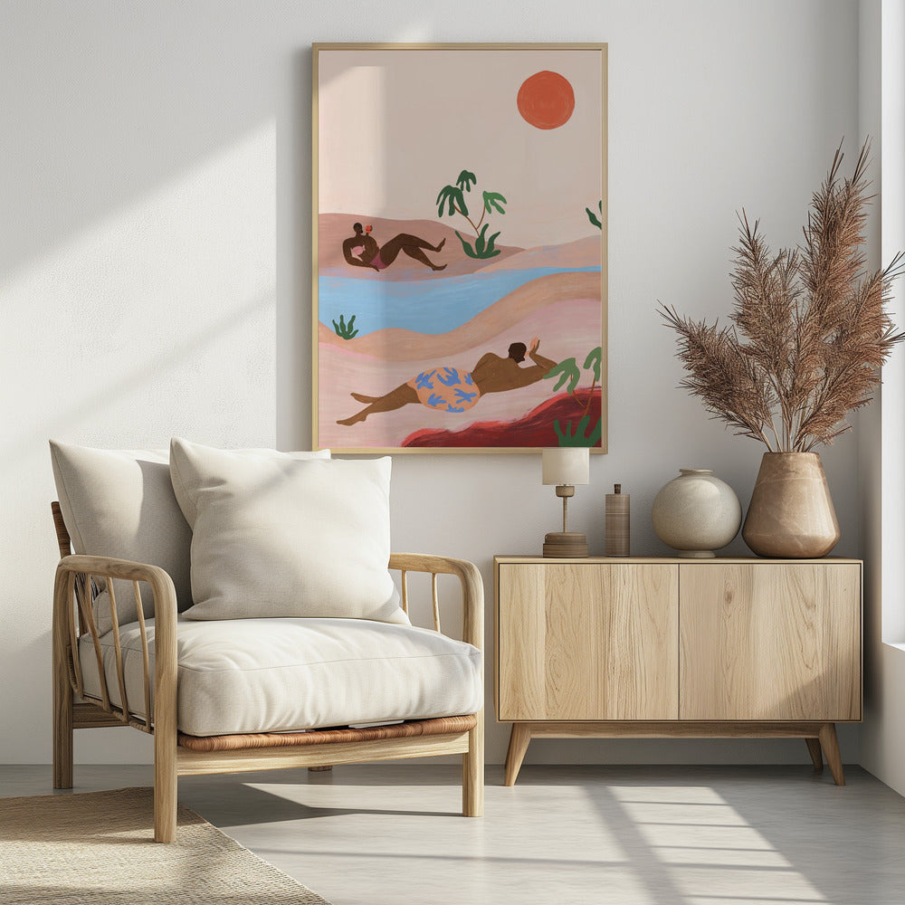 Beach Please Poster och Canvastavla