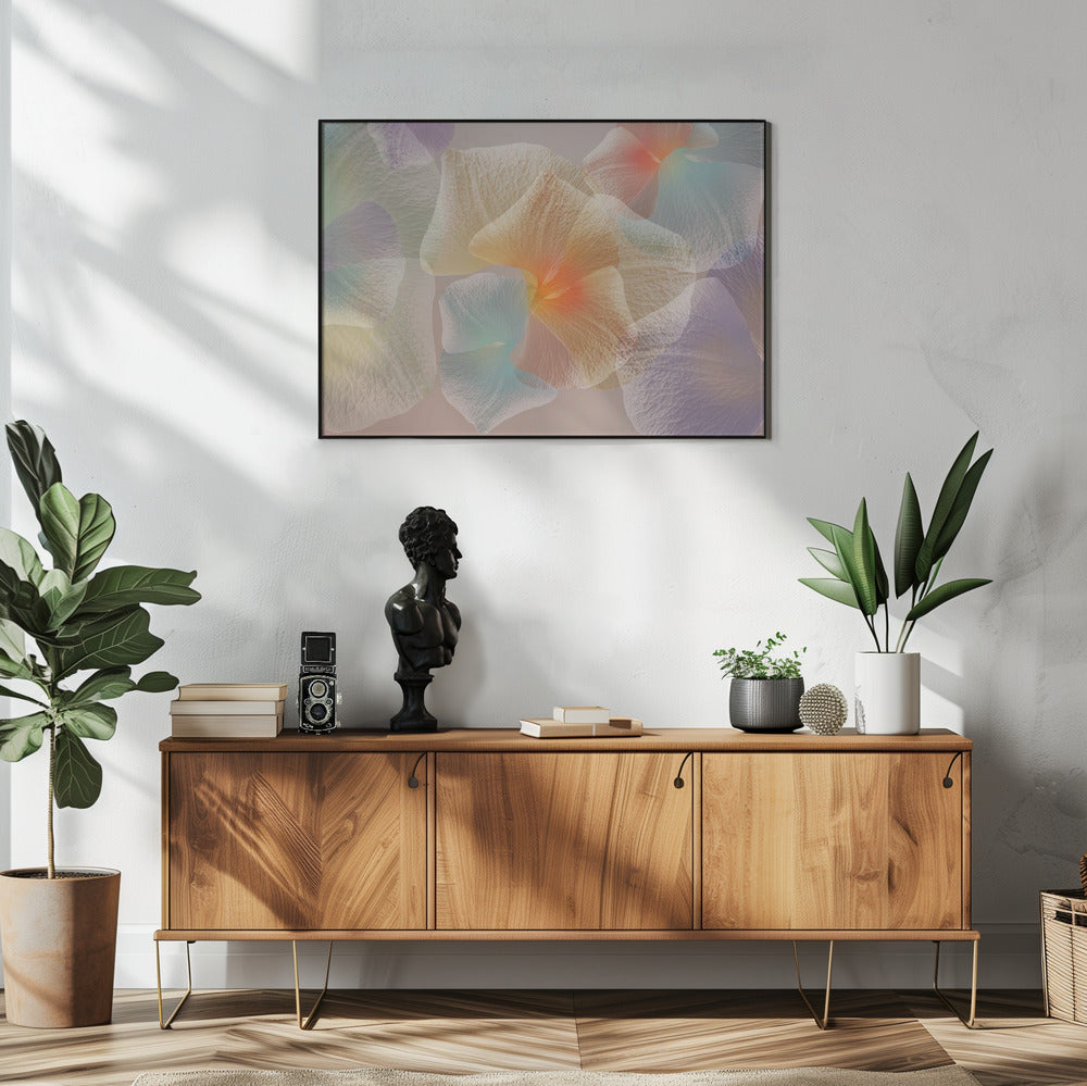 Pastel floral Poster och Canvastavla