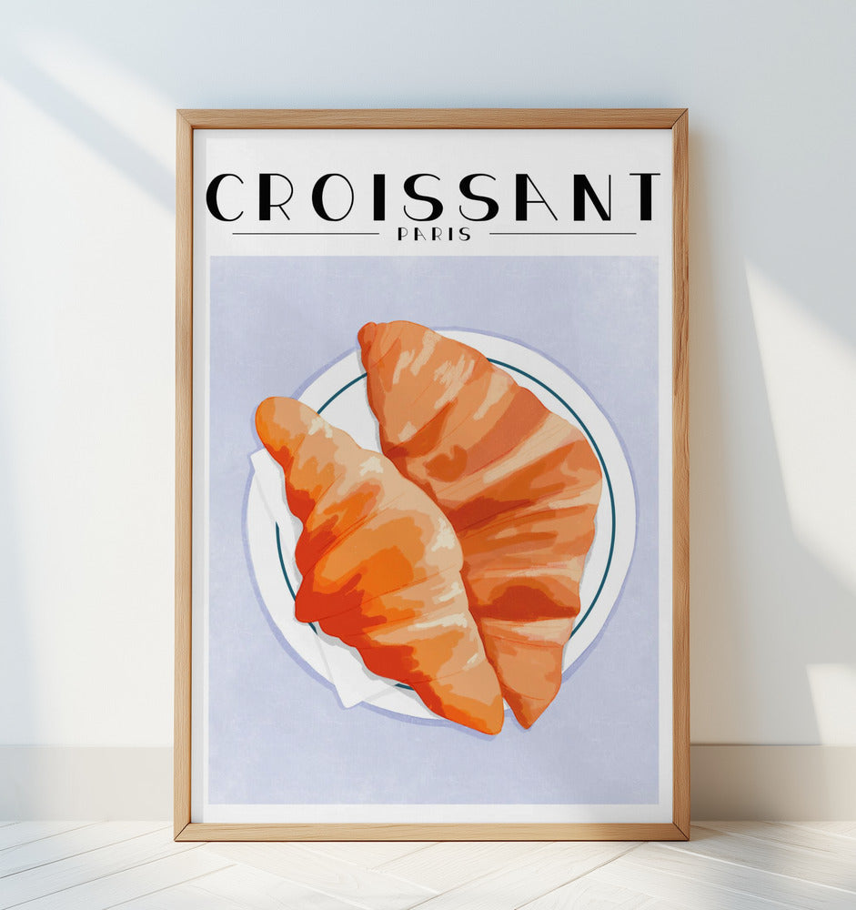Croissant - Paris Poster och Canvastavla