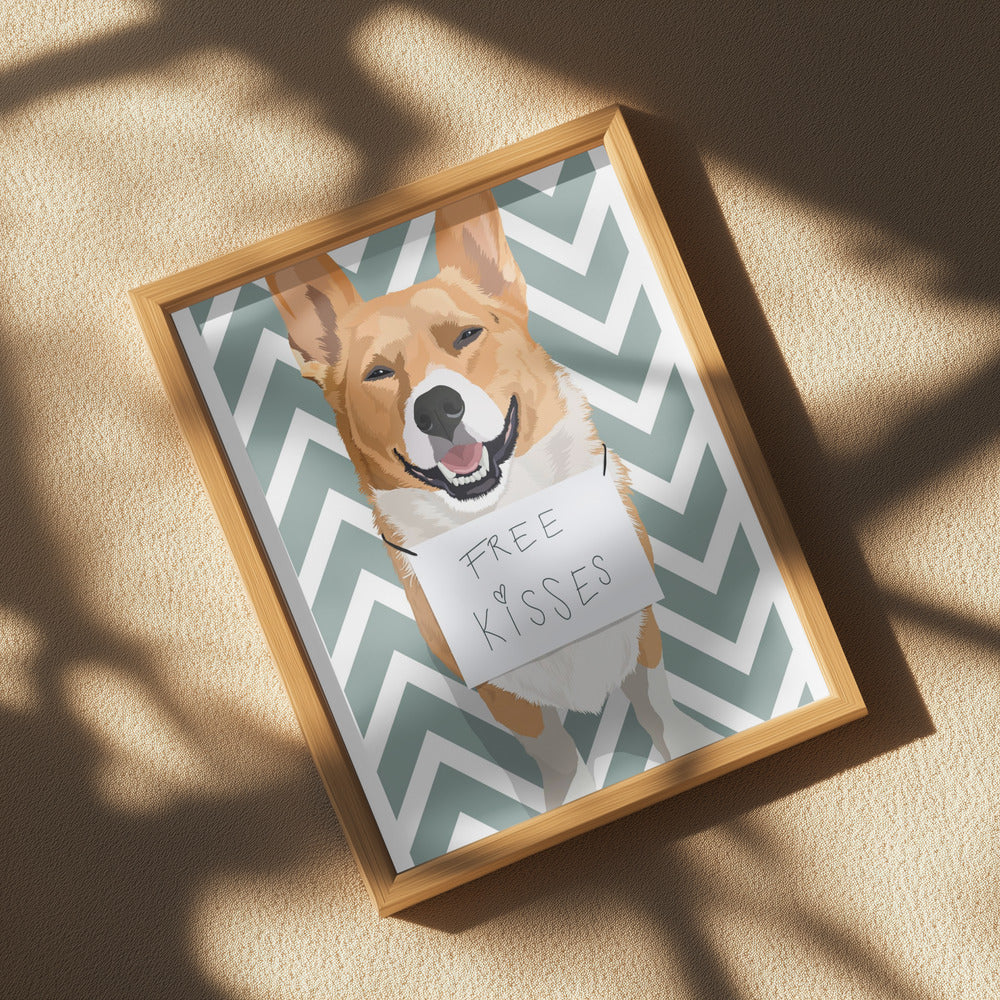 Free Kisses Poster och Canvastavla