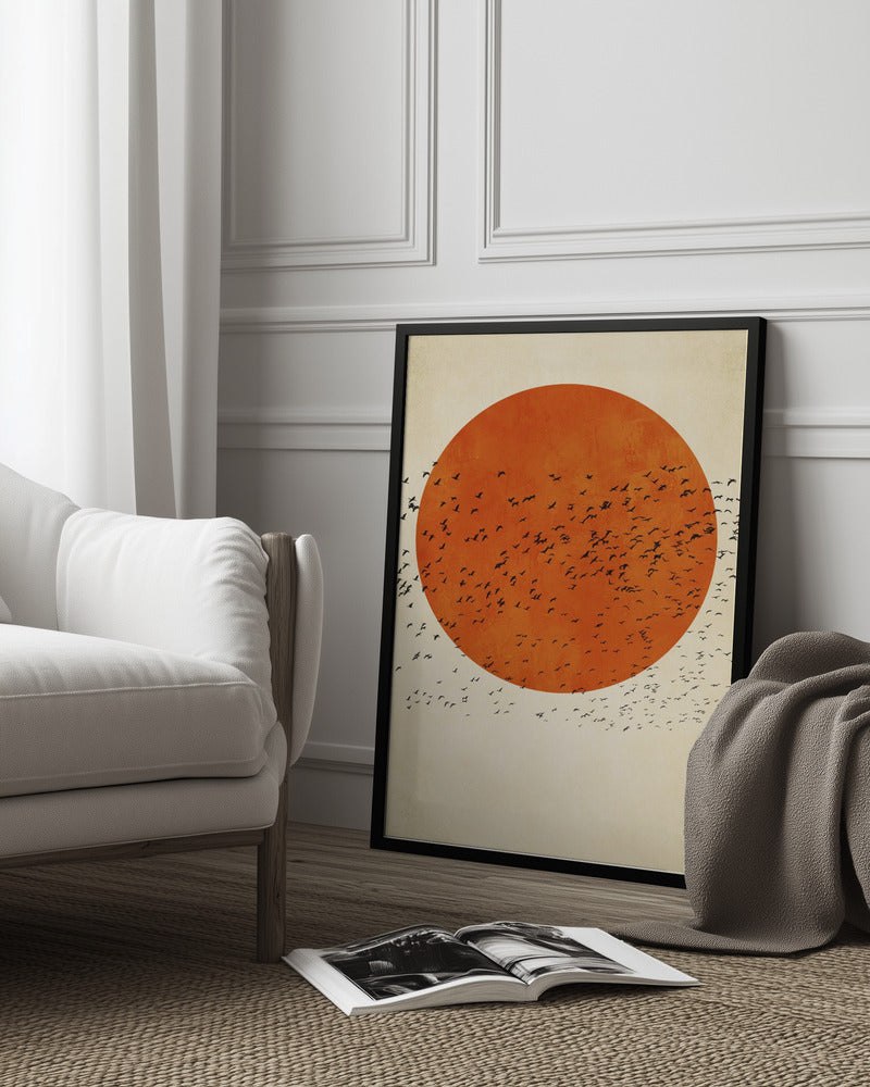 Birds In the Sun Poster och Canvastavla