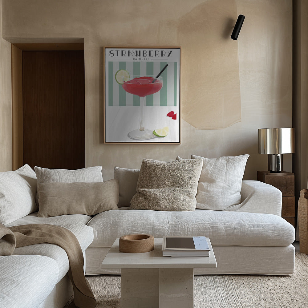 Strawberry Daiquiri Poster och Canvastavla