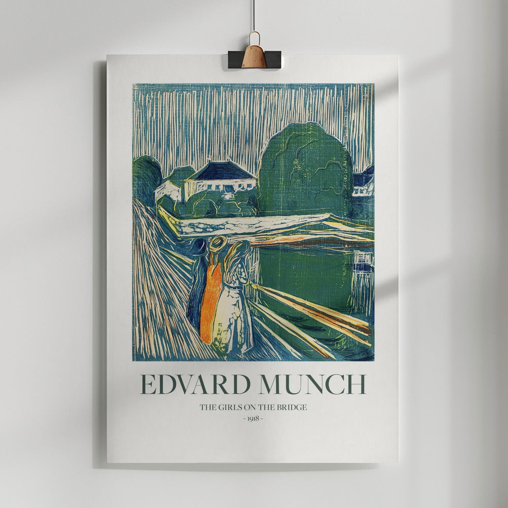 The Girls On The Bridge Poster och Canvastavla
