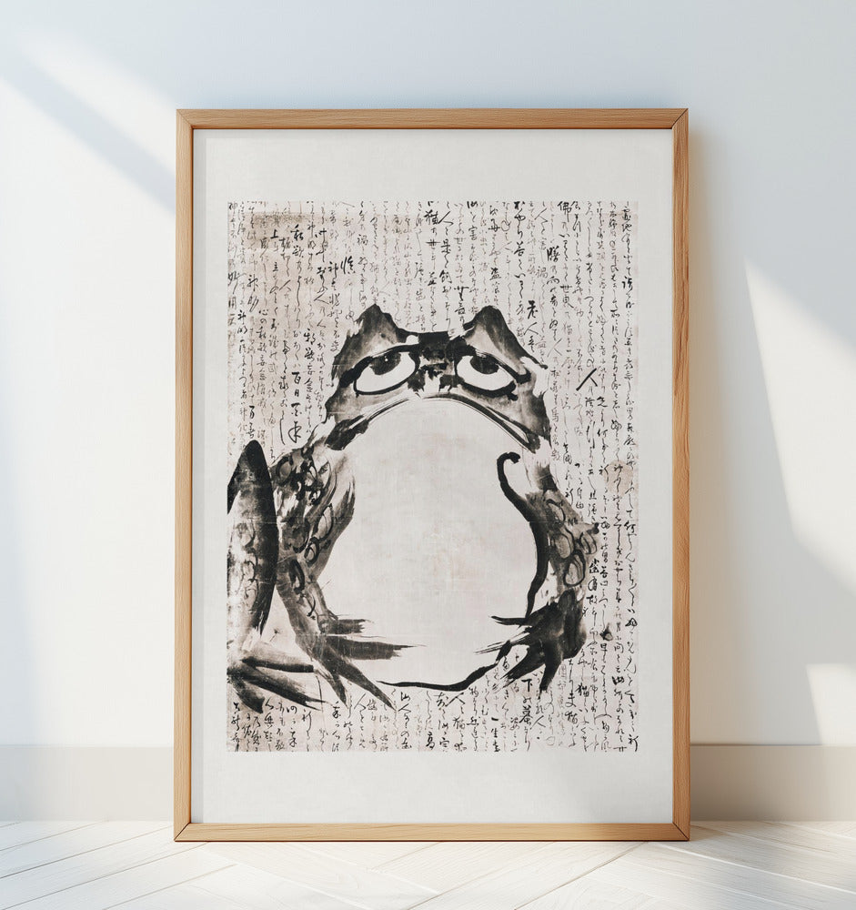 Japanese Frog (late 18th 19th Century) Poster och Canvastavla