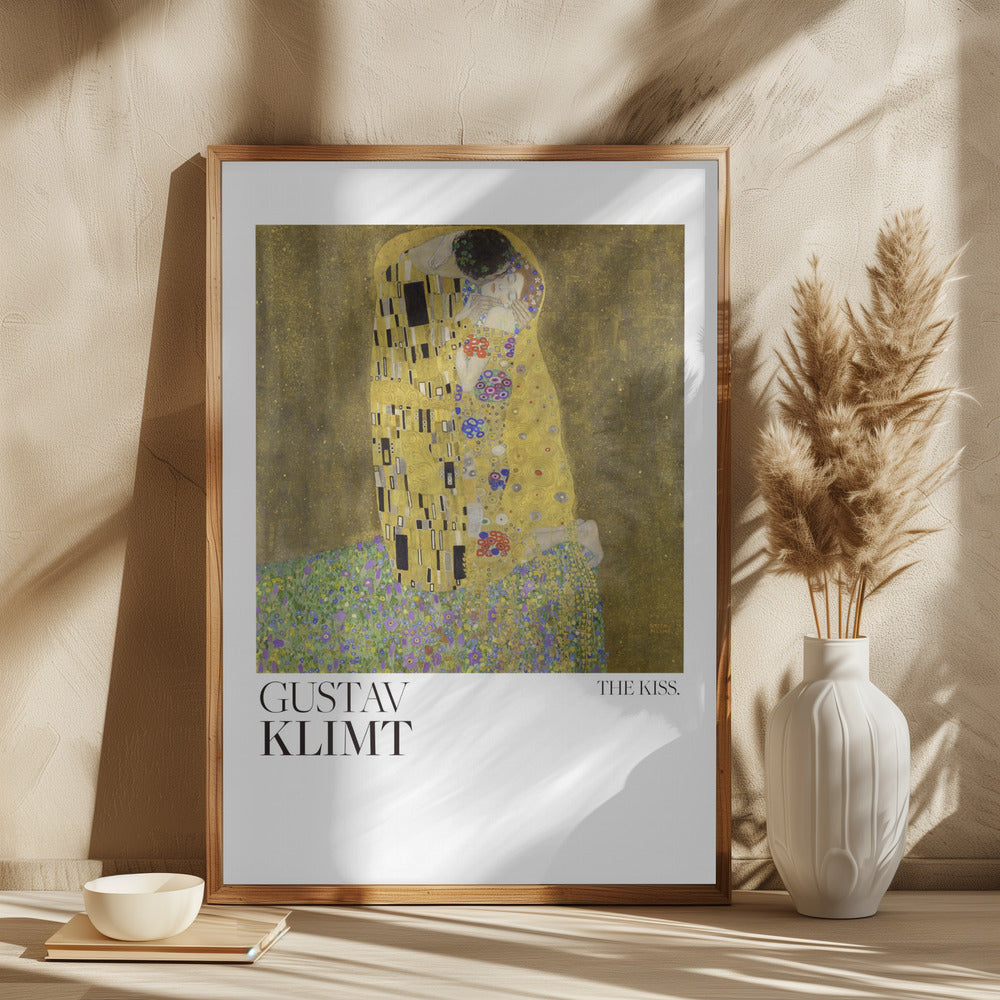 The Kiss (1907–1908) Poster Poster och Canvastavla