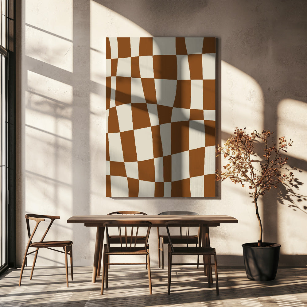 Minimal Checkerboard Poster och Canvastavla