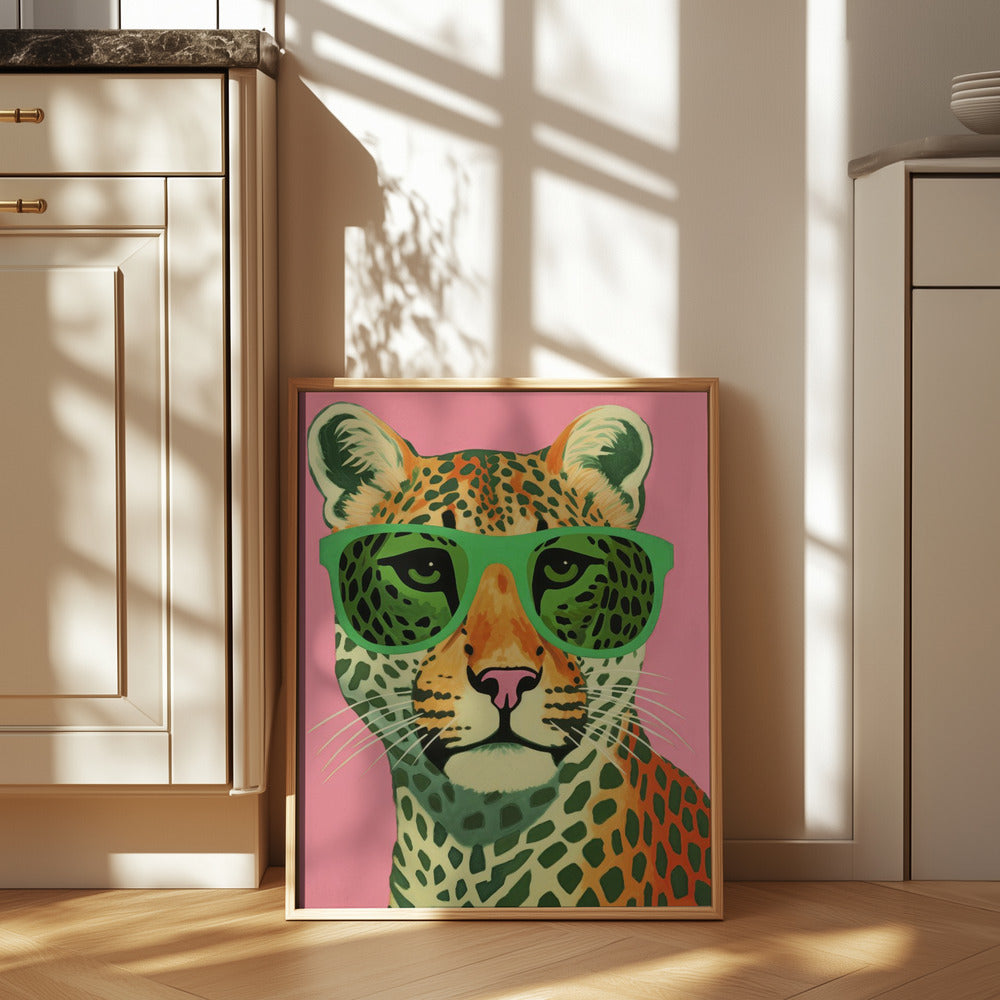 Leo With Glasses Poster och Canvastavla