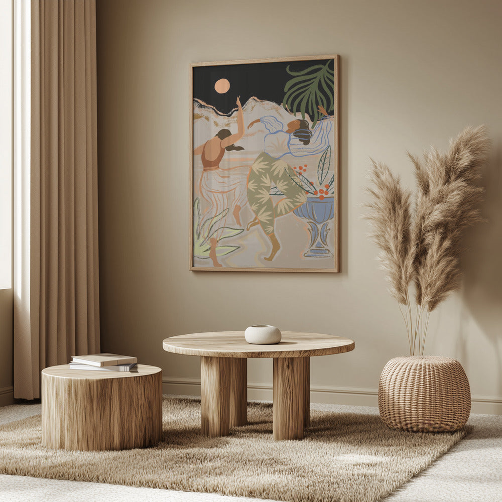 Moonlightdance Poster och Canvastavla